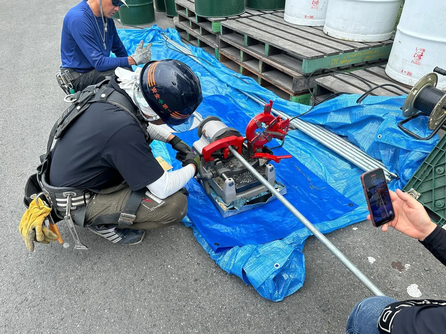 GWに施工した換気扇の給水配管工事を行いました。